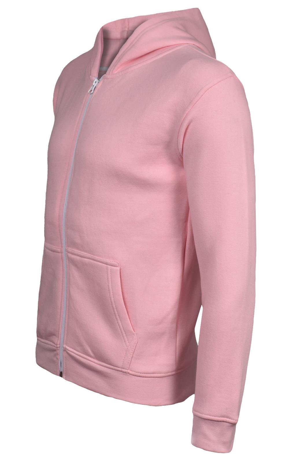 Kids Zip up Hoodie Sweatshirts PE School Jumpers Fleece Hoodies For Boys Girls - Picture 256 of 264
