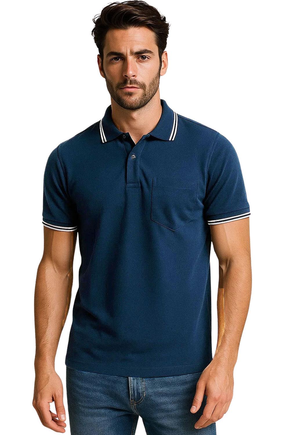 4er / 6er Pack Herren Tip Poloshirt Kurzarm Uni Piqué Zipfelkragen T-Shirt - Bild 30 von 127