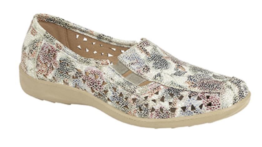 Ladies Slip on Casual Cut Out Side Gusset Flat Comfort Summer Shoes Size UK 3-9 - Picture 11 of 13