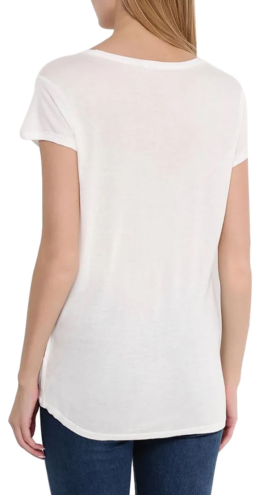 Womens T-Shirt Round Scoop Neck Cap Sleeve Ladies Elasticated Vest Basic Tee Top - Picture 27 of 28