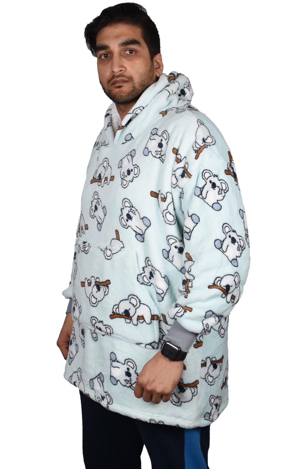 Hoodie Blanket Adult Oversized Sweatshirt Sherpa Fleece Big Hooded Ultra Plush - Picture 162 of 353