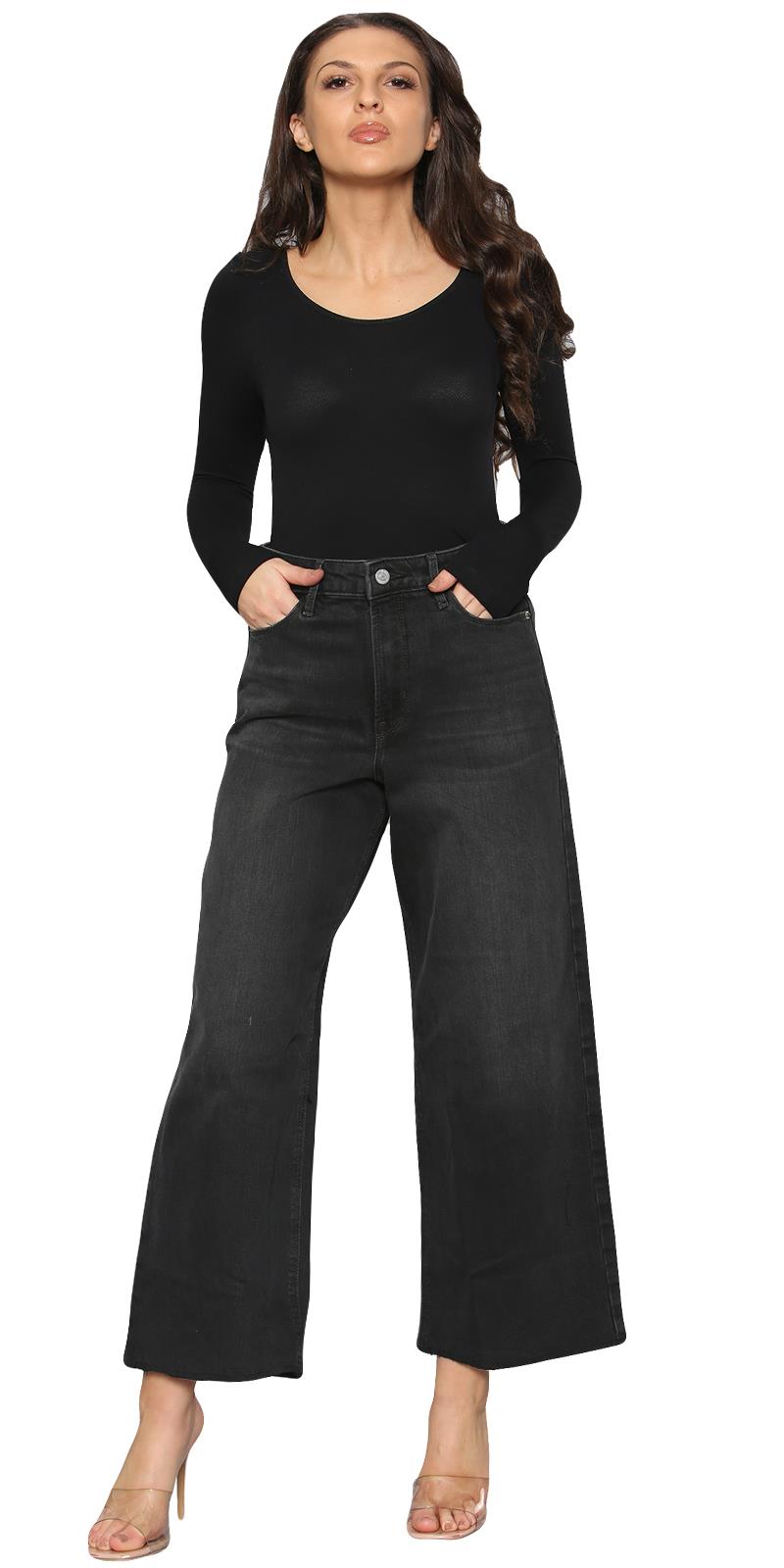 Pantalones de mezclilla para mujer Bootcut elásticos tiro medio acampanados pantalones largos pantalones talla 6-30 - Imagen 19 de 62