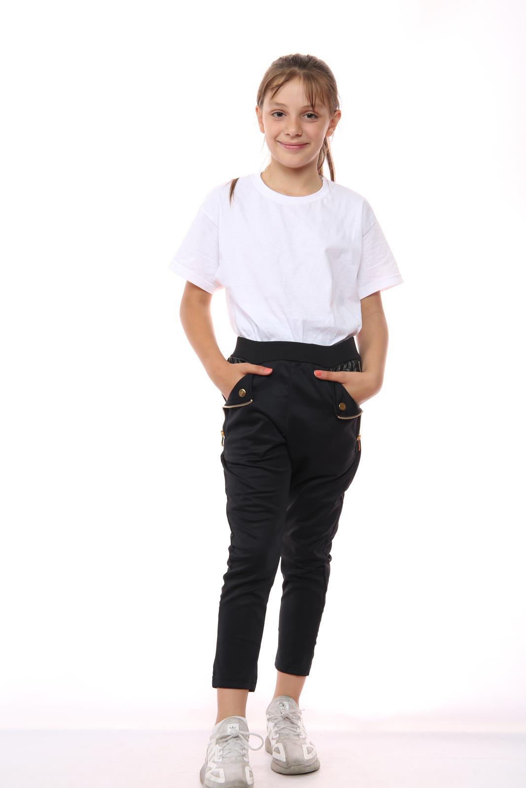 Kids Girls Tracksuit Zip Up Jacket Casual Sports Jogging Bottoms Activewear Set - Picture 3 of 16