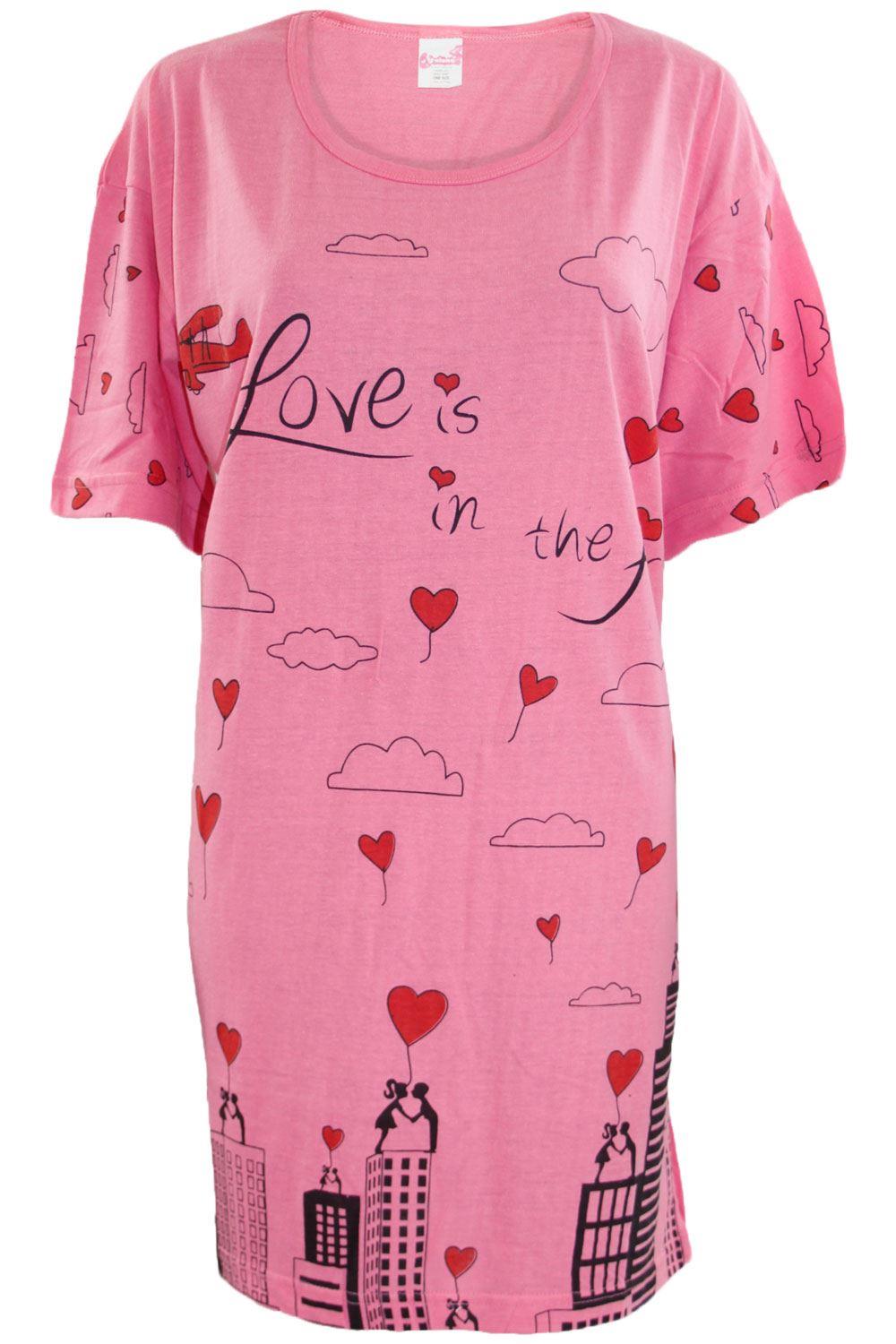 5 Pack Nightdress Nightie Women Cotton Ladies Short Sleeve Nightshirt Nightwear - Picture 41 of 59
