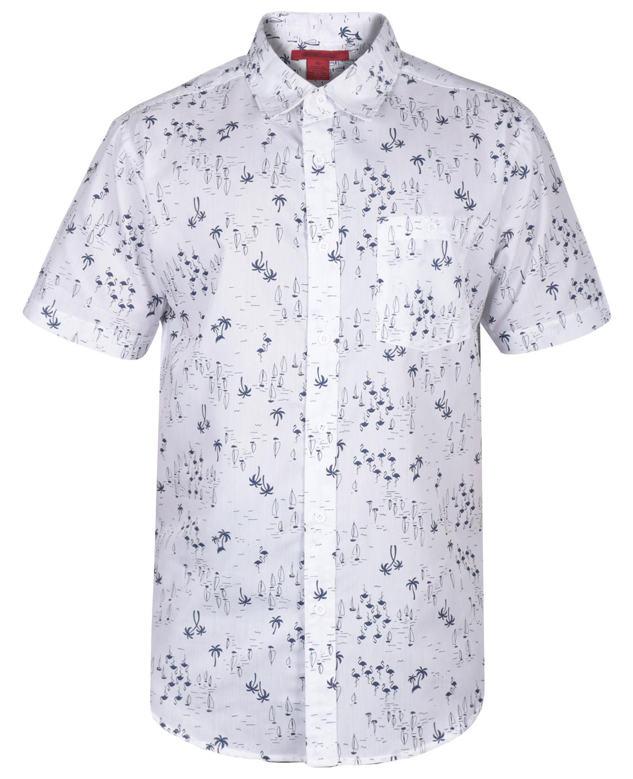 Camisa Hawaiana Para Hombres Playa Palmera Floral Vacaciones de Verano Camisas Manga Corta - Imagen 23 de 28