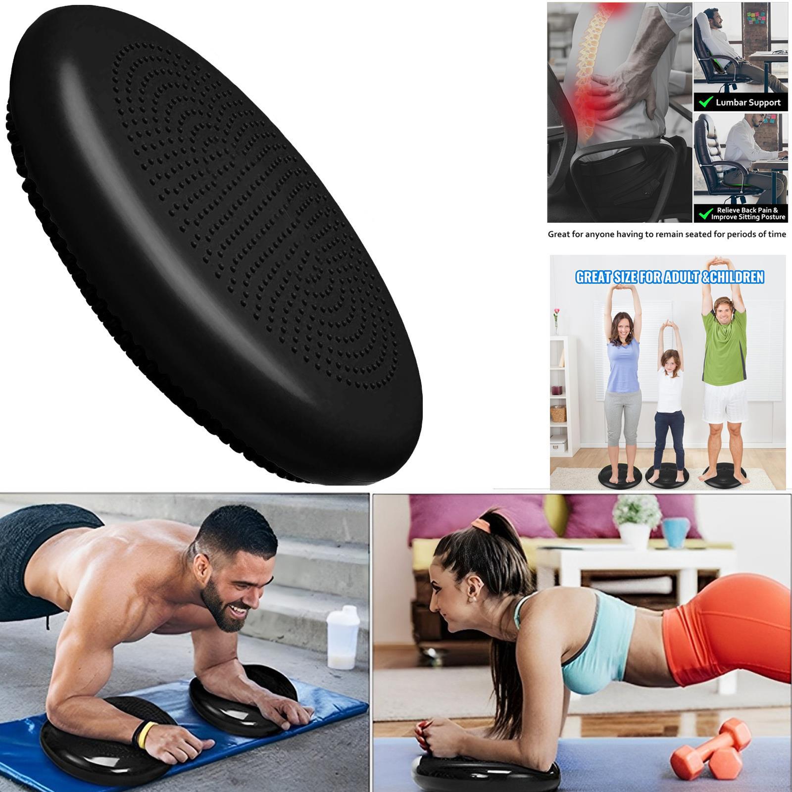 Cojín inflable de equilibrio oscilante disco de estabilidad yoga tabla de aire ayuda de entrenamiento - Imagen 9 de 16
