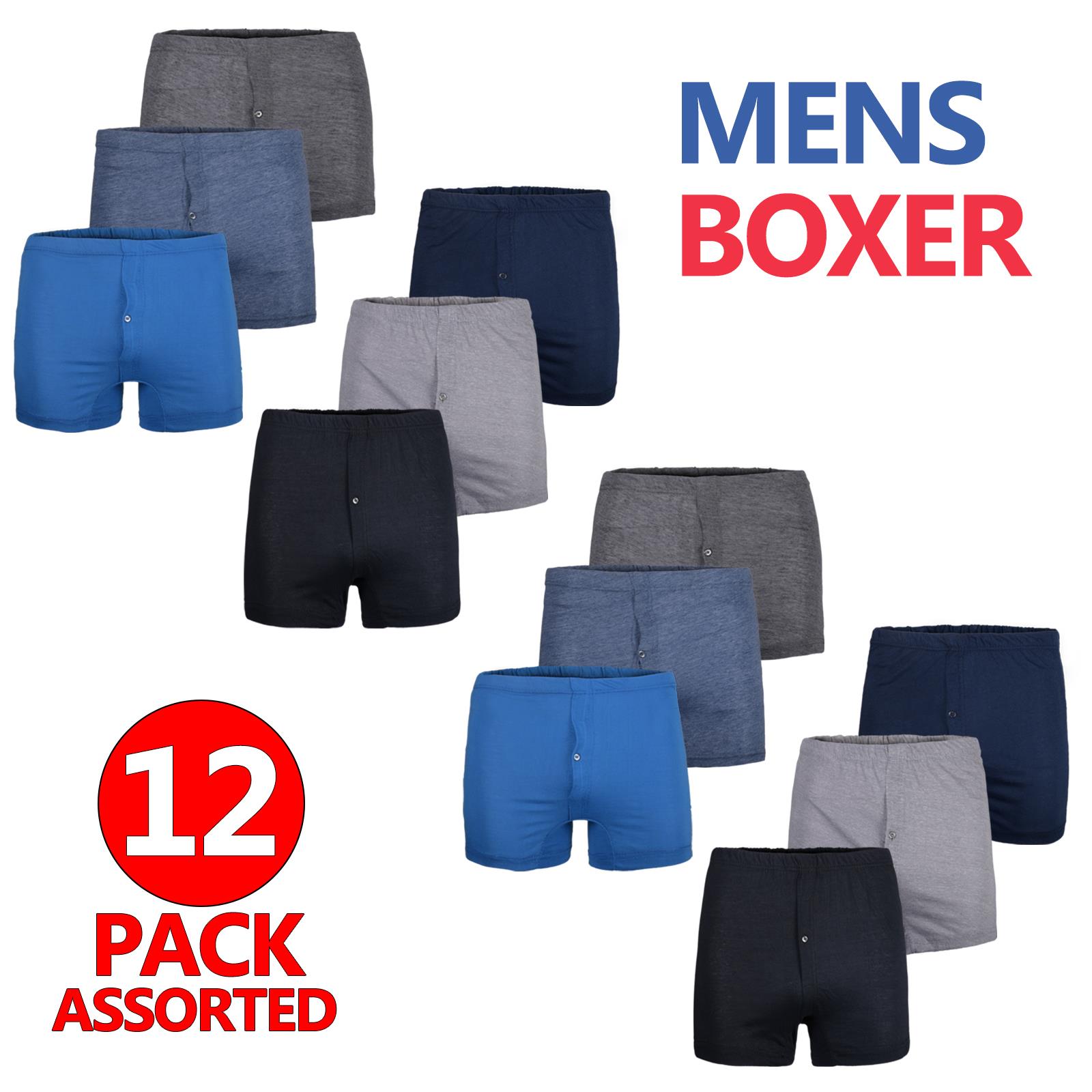 Calzoncillos boxer lisos cómodos clásicos de algodón para hombre - Imagen 25 de 36