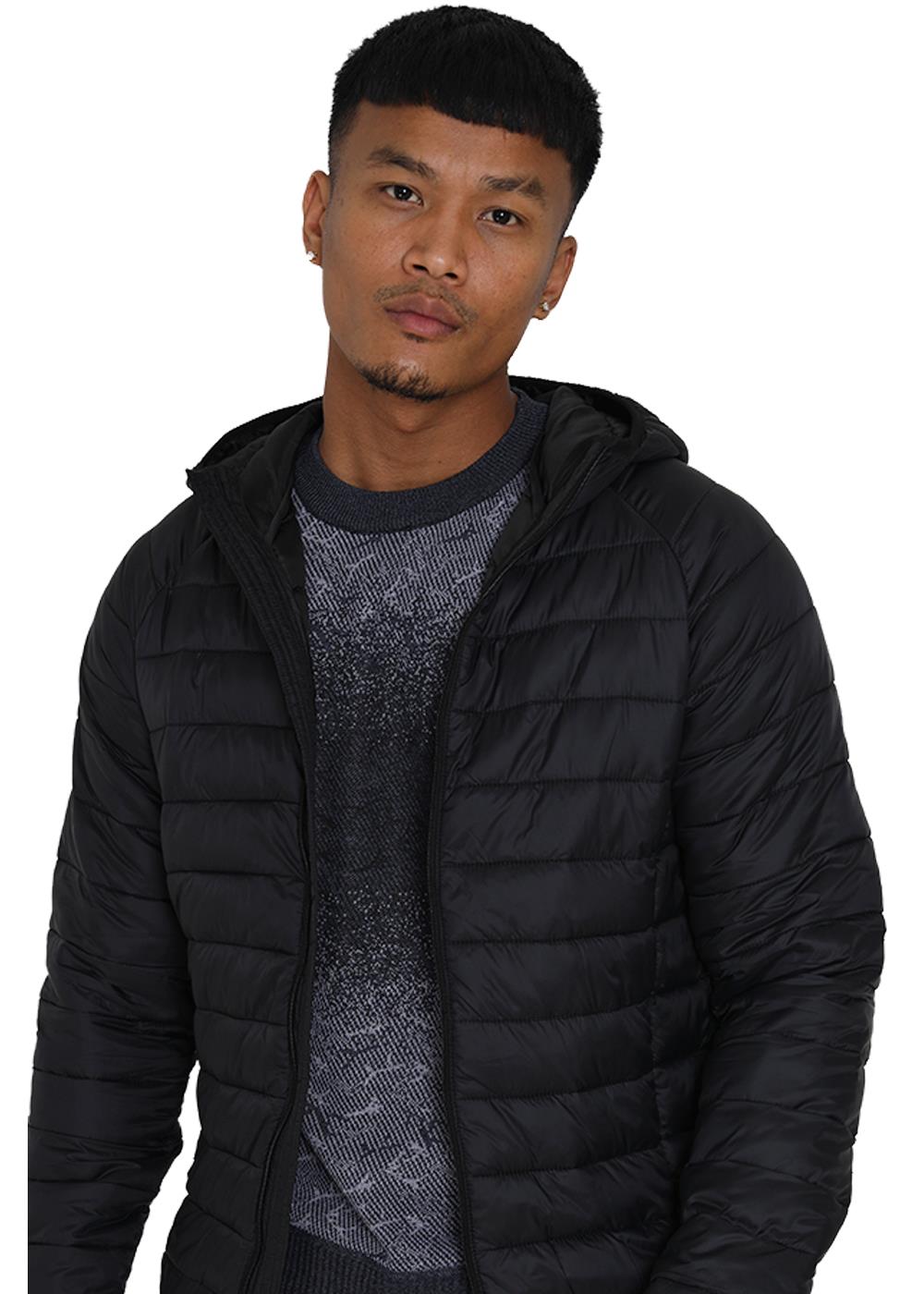 Mens Winter Jacket Warm Padded Puffer Bubble Down Coat Quilted Zip Outwear - Picture 10 of 19