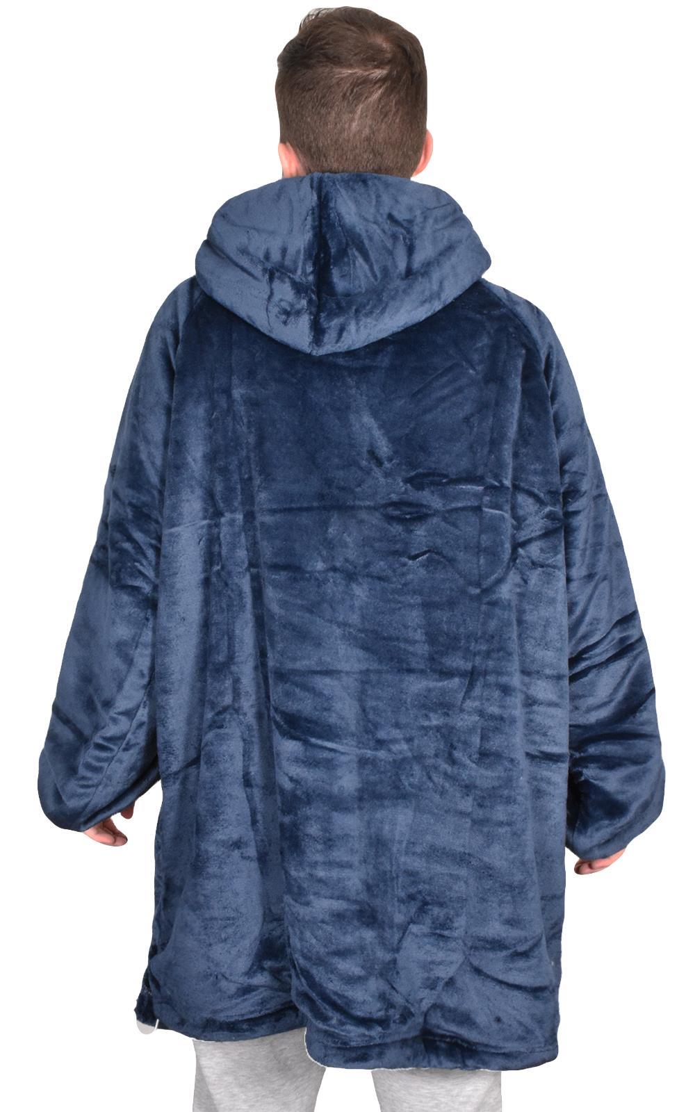 Hoodie Blanket Adult Oversized Sweatshirt Sherpa Fleece Big Hooded Ultra Plush - Picture 194 of 353