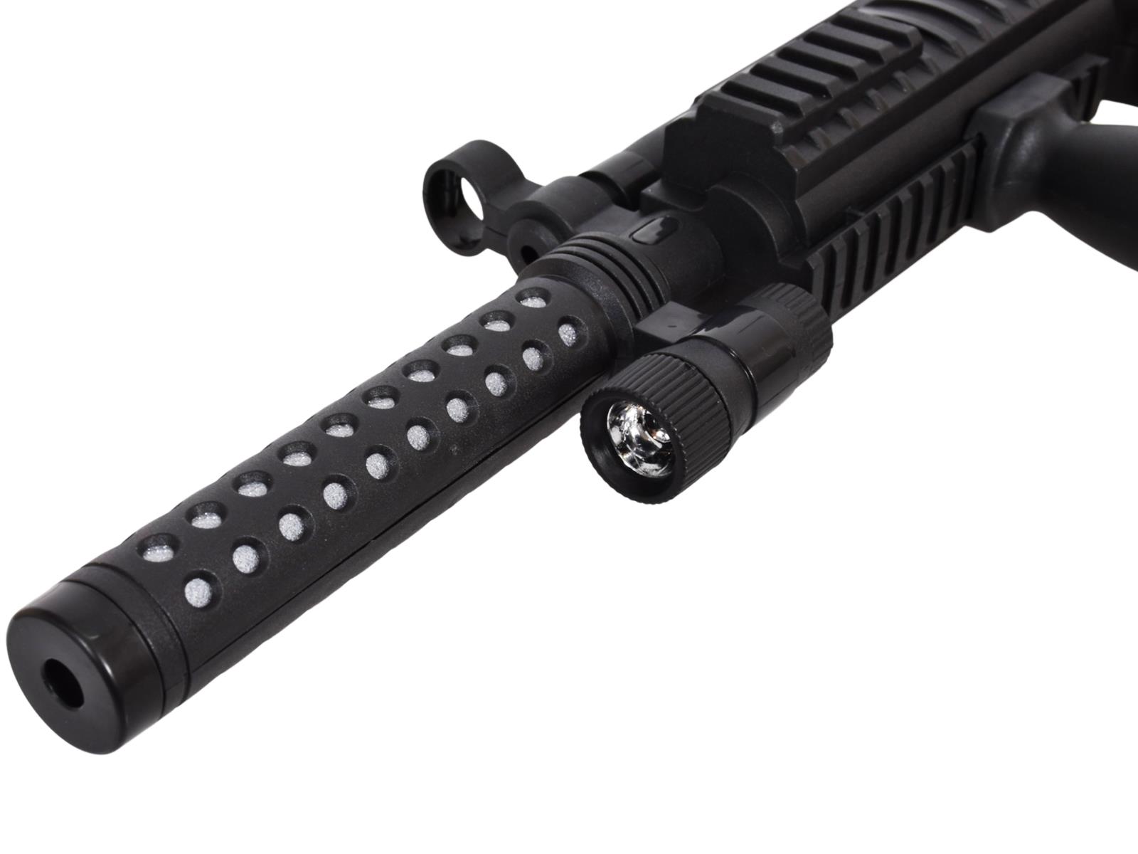 Kids Police Plastic Toy Gun Flashing LED Firing Laser With Light & Sound Effects - Picture 21 of 21