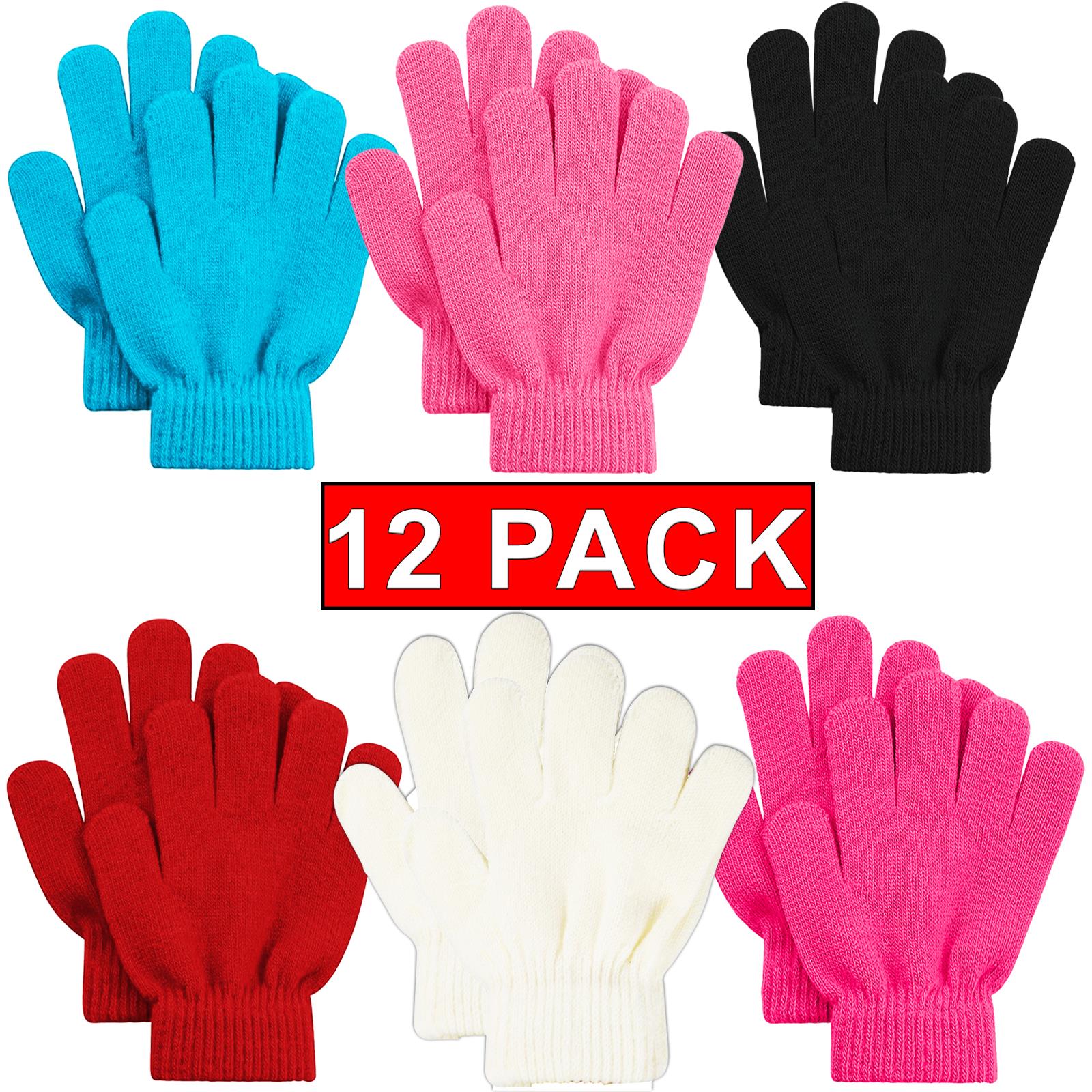 Mädchen magische Handschuhe warm Winter Kinder Jungen Unisex dehnbar Kinder schwarz Handschuhe Menge - Bild 15 von 51