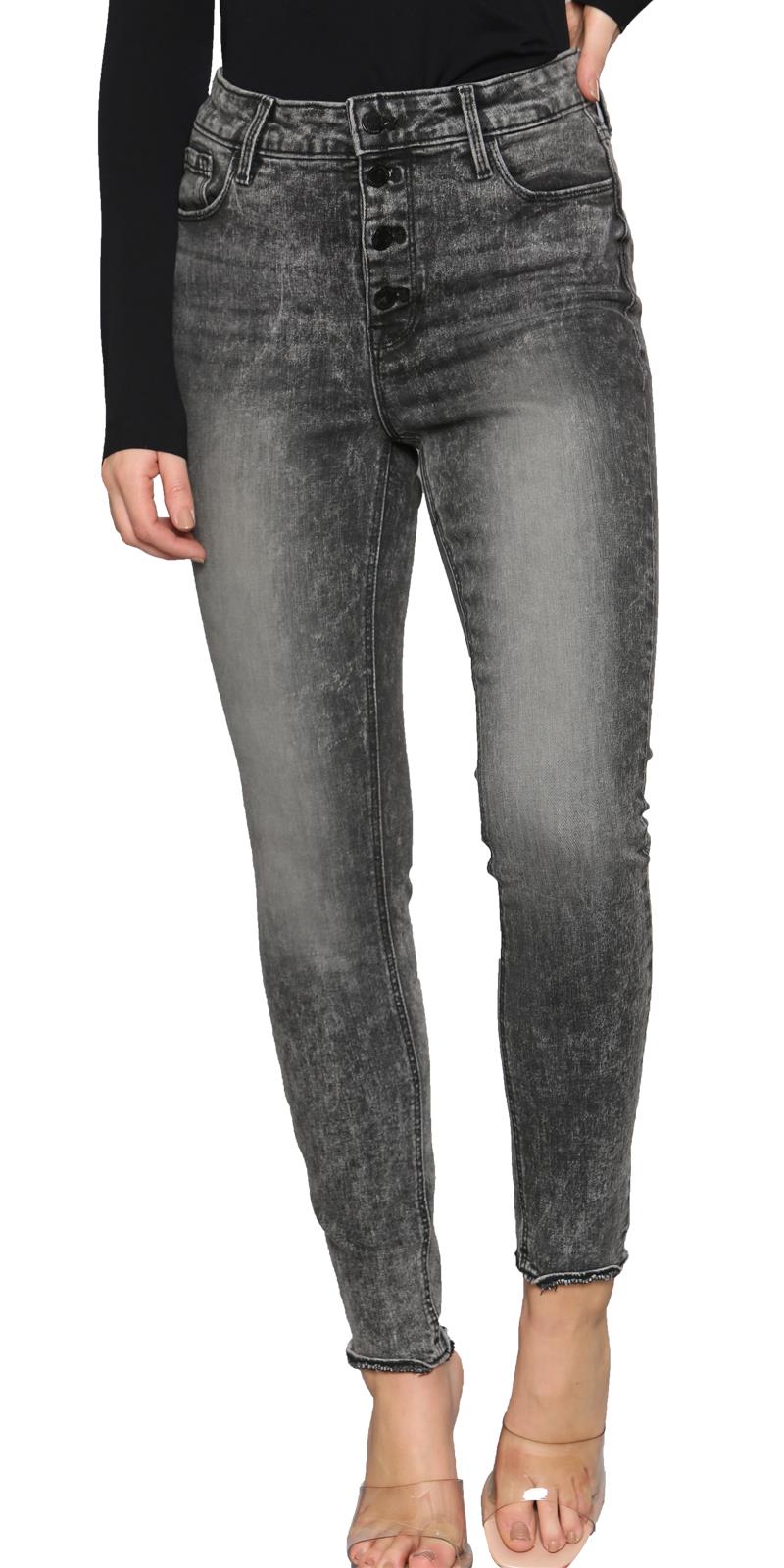 Pantalones de mezclilla ajustados cintura alta pierna recta jeggings pantalones para dama 6-26 Reino Unido - Imagen 3 de 22