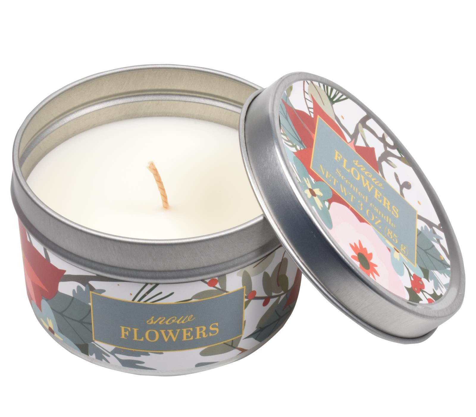 Scented Candles New Set of 3 Festive Christmas Decorative Tin Xmas Gift set - Picture 42 of 99
