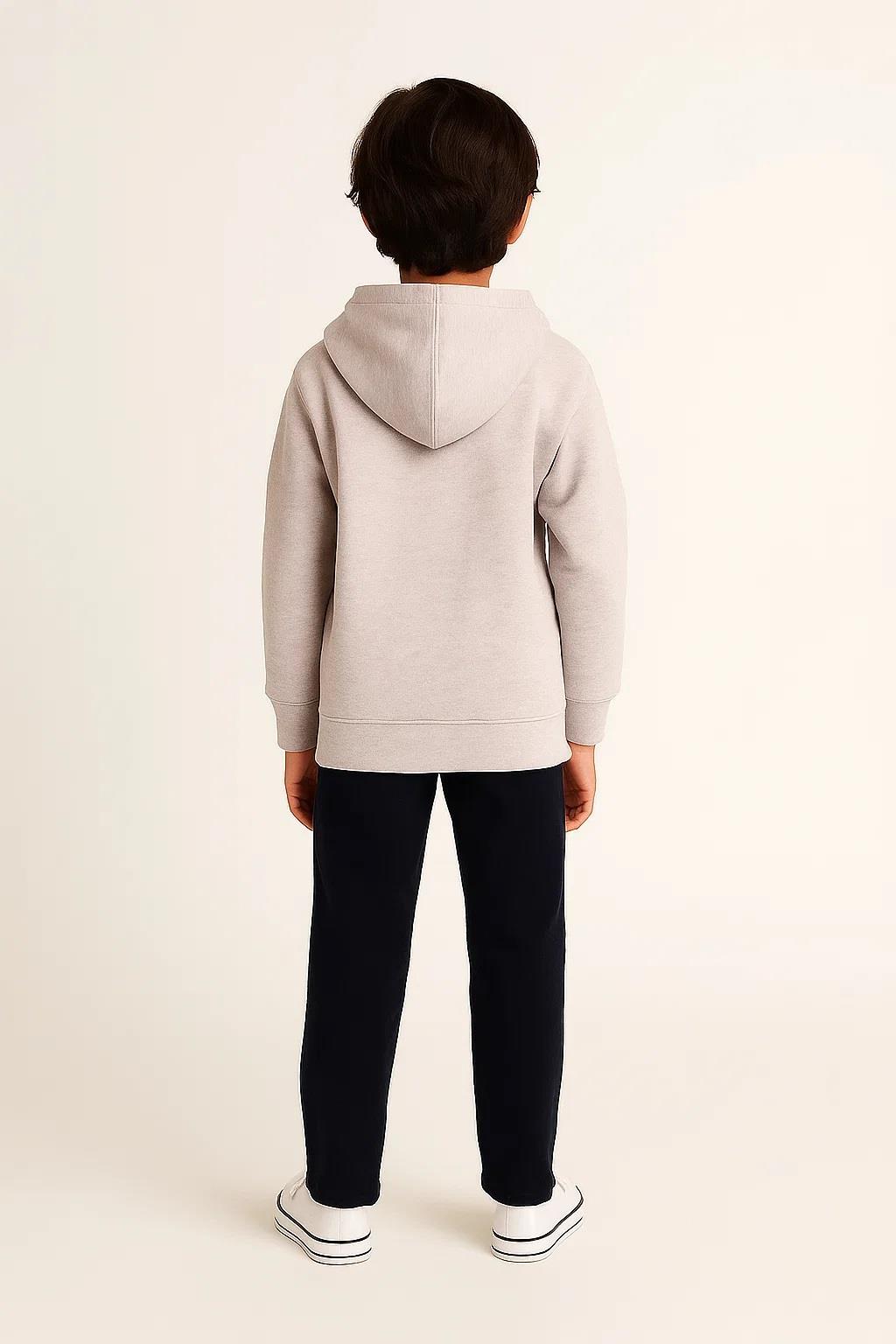 Kids Girls Boys Plain Hooded Jumper Fleece Pullover Hoodie Unisex Sweatshirt - Picture 115 of 128