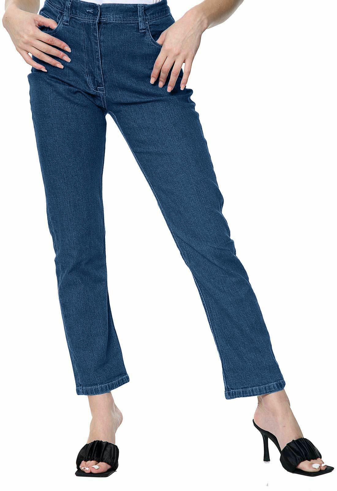 Stretch-Damenjeans Denim dehnbare Hose halbgummizug UK-Größe 6 – 36 - Bild 58 von 62