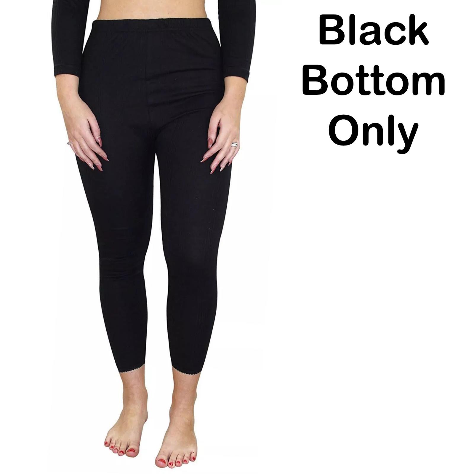 Ladies Thermal Underwear Top Long Sleeve Tshirt Vest Legging Bottom Long Janes - 第 11/28 張圖片
