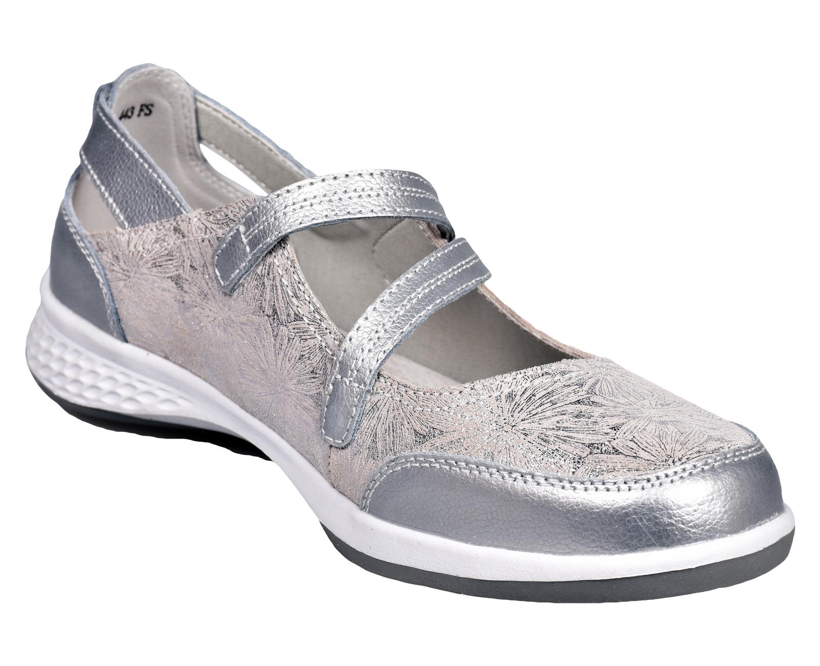 Ladies Mary Jane Sandals Flat Pumps EEE Wide Fit Comfort Bar Shoes UK Size 3 - 9 - Picture 27 of 30