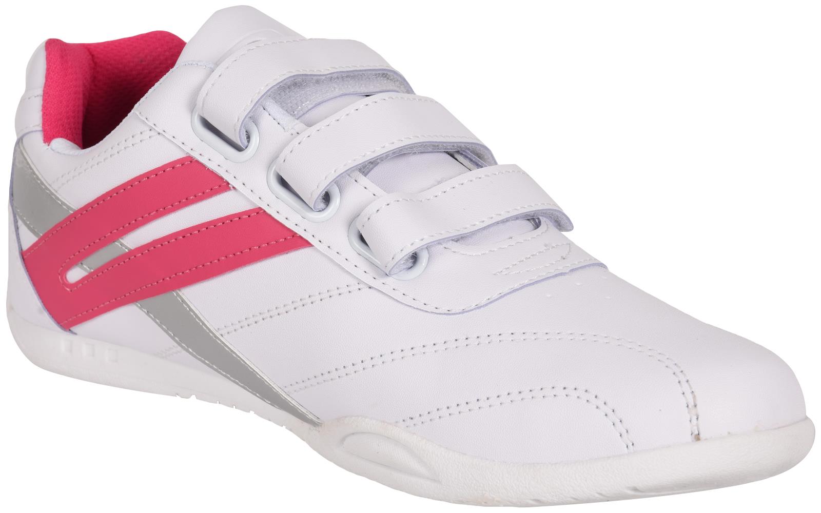 PDQ DEK Women's Raven Sneakers - 3 Touch Fastening, Lightweight Walking Shoes (Size 10 US, White/Light Blue) - View #7