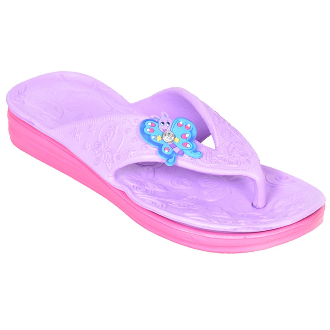 Girls Flip Flops Summer Sandals Shoes Pool Beach Childrens Holiday