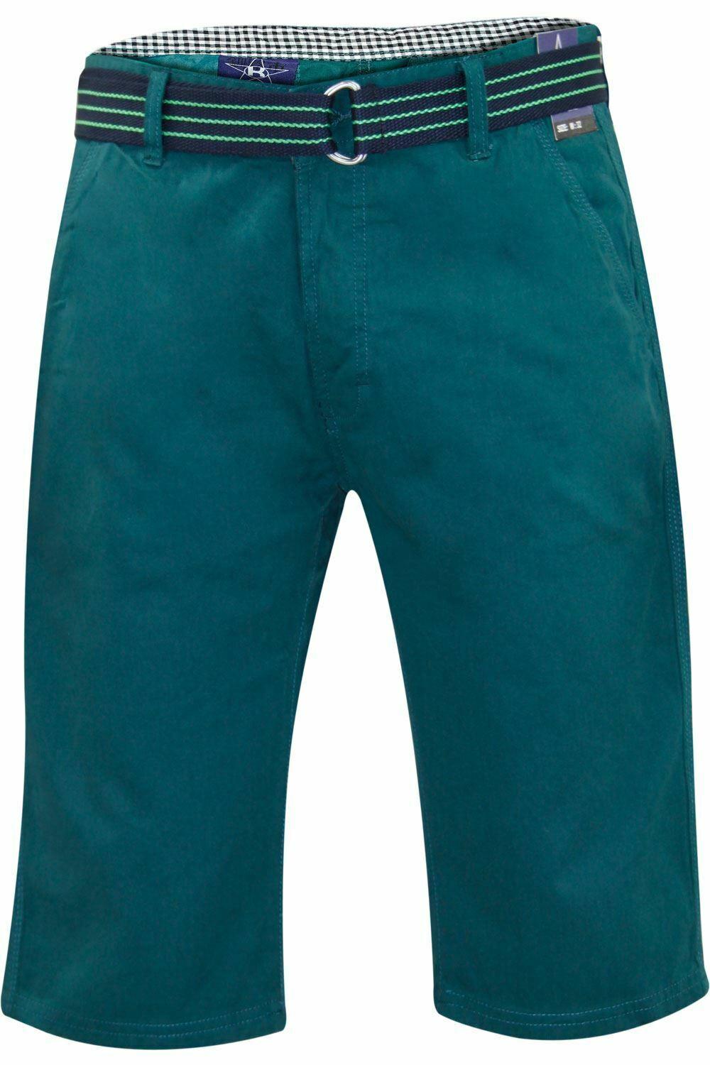 Herren Chino Shorts Freizeit Halb Hose 100% Baumwolle Sommer Jeans Frei Webgürtel - Bild 27 von 79