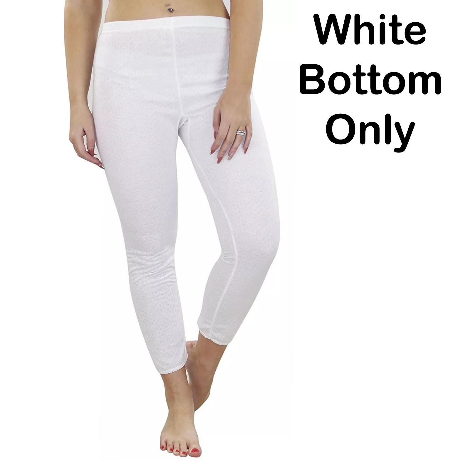 Ladies Thermal Underwear Top Long Sleeve Tshirt Vest Legging Bottom Long Janes - 第 14/28 張圖片