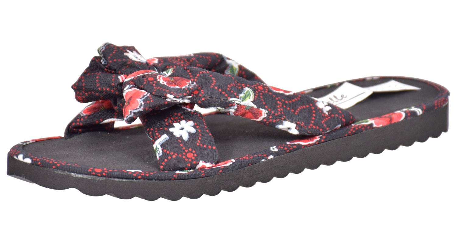 Ladies Mule Hawaiian Floral Womens Beach Slipper Slip on Shoes | eBay