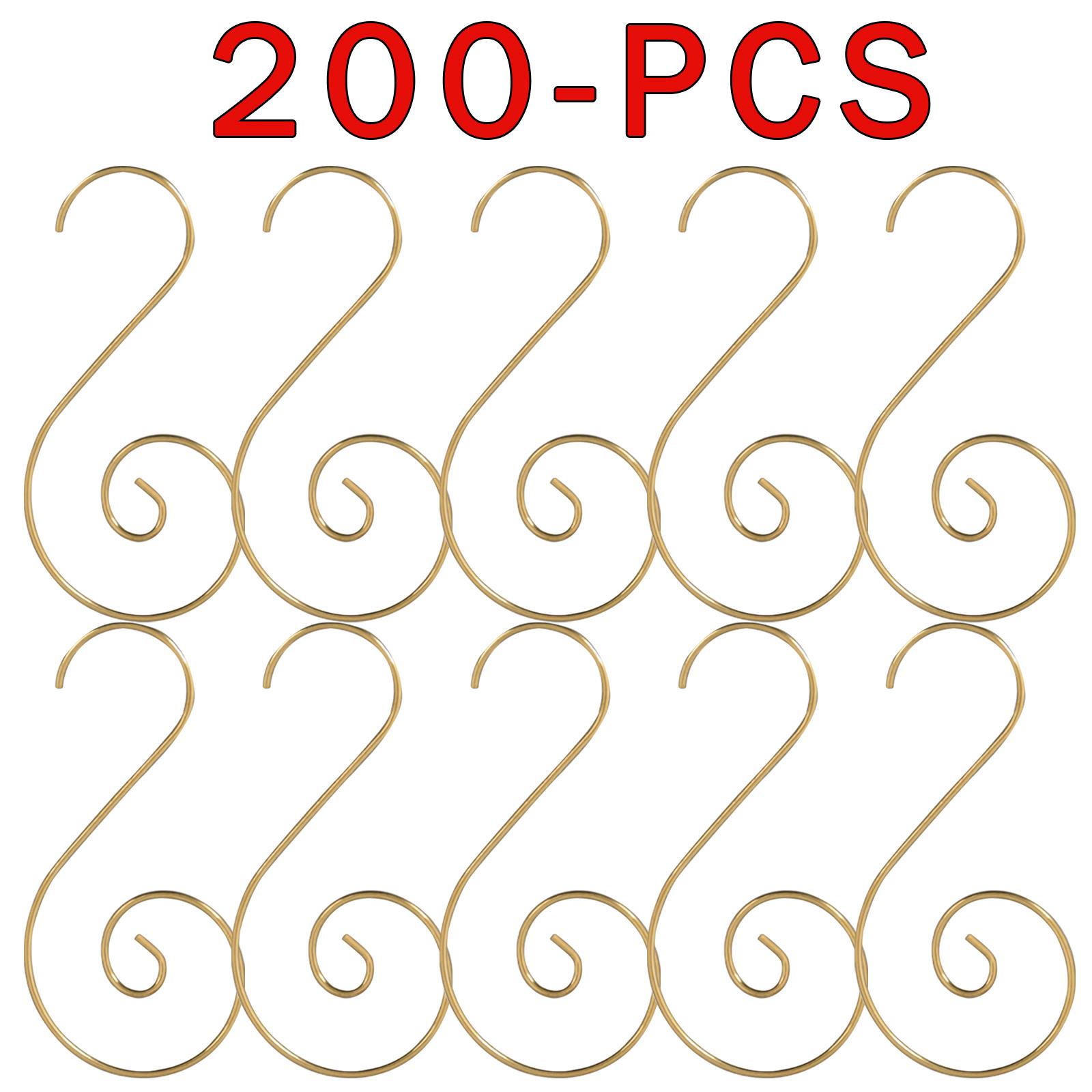80,100,200 piezas ganchos de metal para árbol de Navidad adorno en forma de S colgador colgante Bauble - Imagen 16 de 58