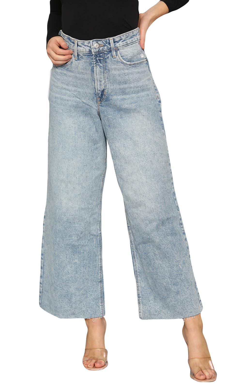 Pantalones de mezclilla para mujer Bootcut elásticos tiro medio acampanados pantalones largos pantalones talla 6-30 - Imagen 36 de 62
