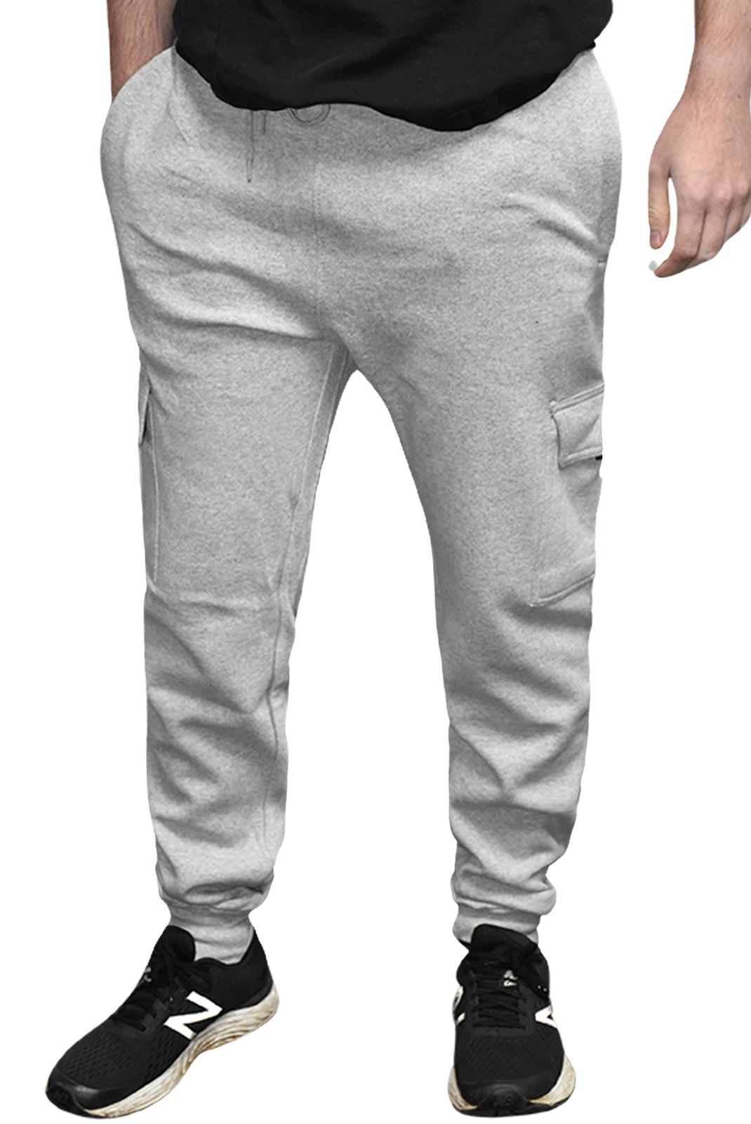 Mens Cargo Jogging Bottoms Fleece Trousers Five-Pocket Casual Gym Joggers S-2XL - Picture 35 of 51