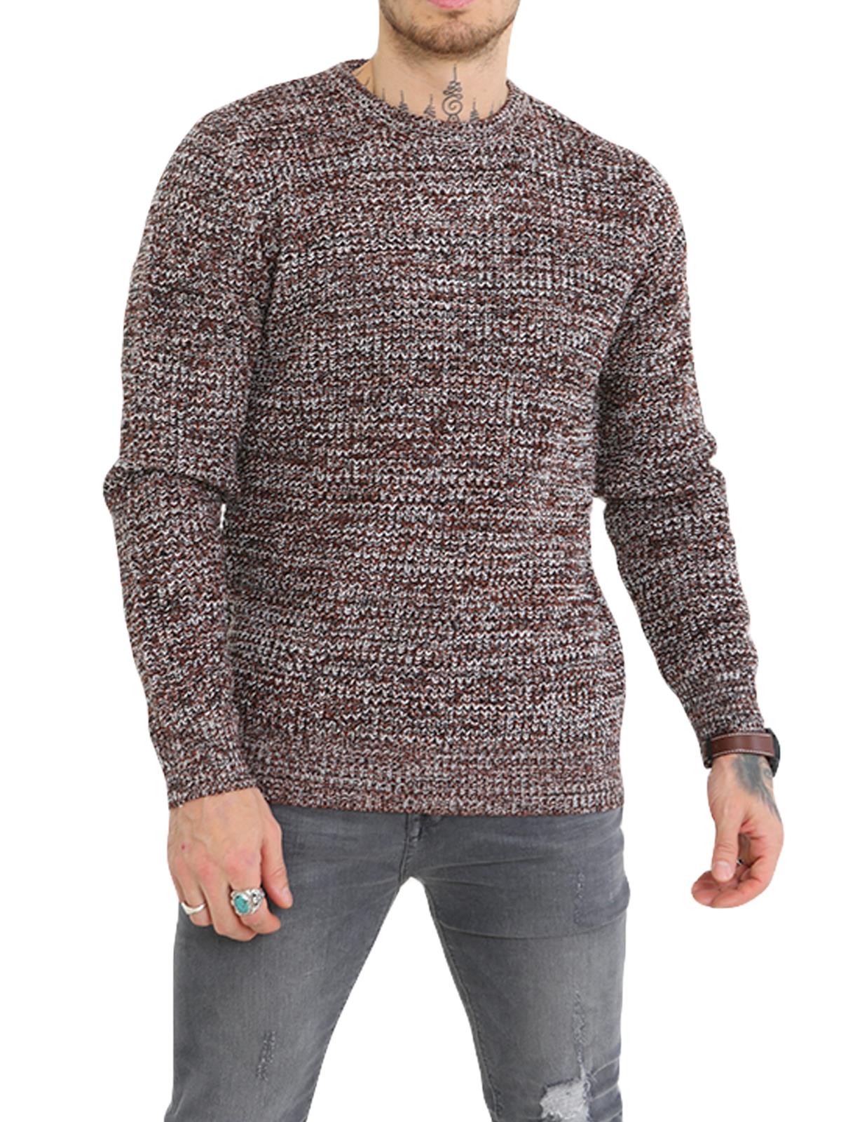 Brave Soul Mens Cable Knit Fisherman Knitted Jumper Weave Warm Pullover Sweater - Picture 50 of 51