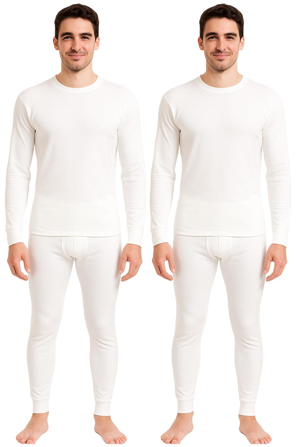 Mens Thermal Underwear Long Johns Top Bottom TShirt Short Long Sleeve 2 Pack - Picture 33 of 42