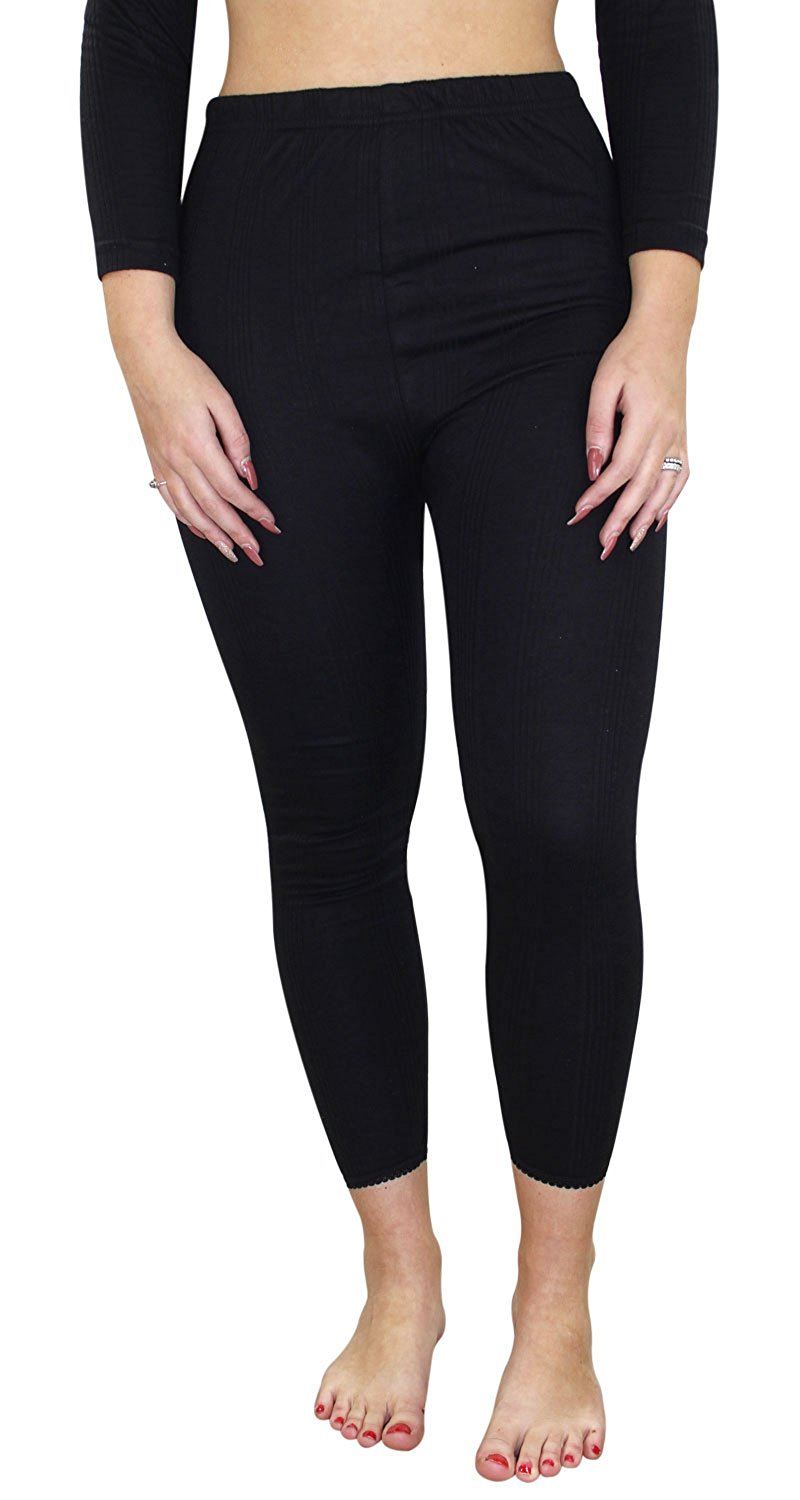 Ladies Thermal Underwear Top Long Sleeve Tshirt Vest Legging Bottom Long Janes - 第 12/28 張圖片