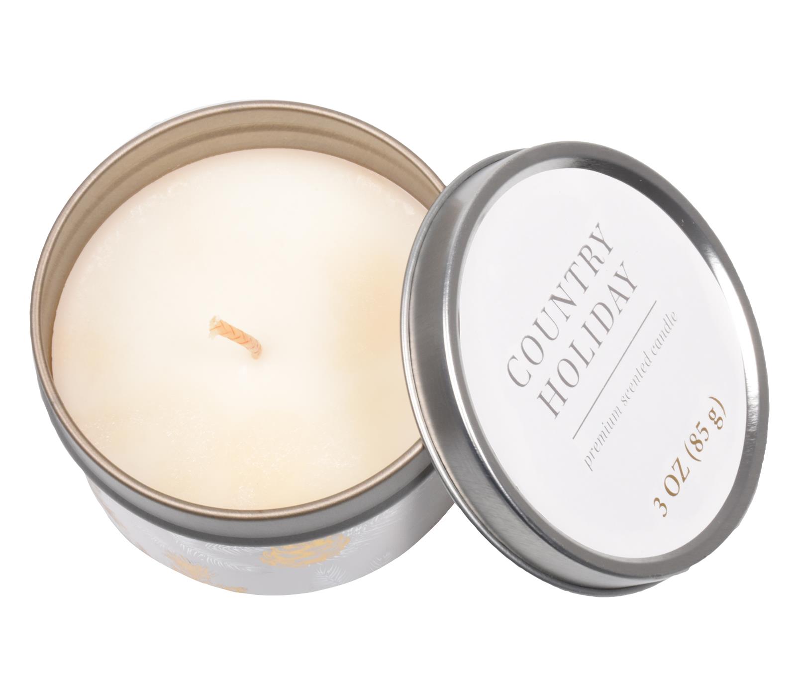 Scented Candles New Set of 3 Festive Christmas Decorative Tin Xmas Gift set - Picture 31 of 99