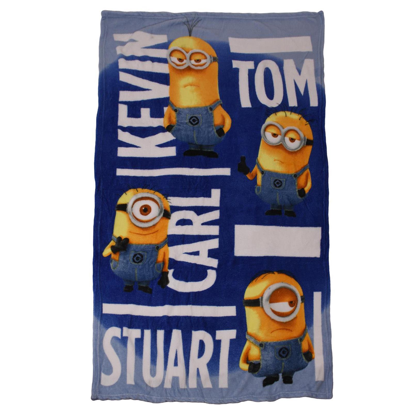 2&4Pack Kids Fleece Blanket Throw Over Super Soft Novelty Character Bed Blanket - Picture 3 of 27