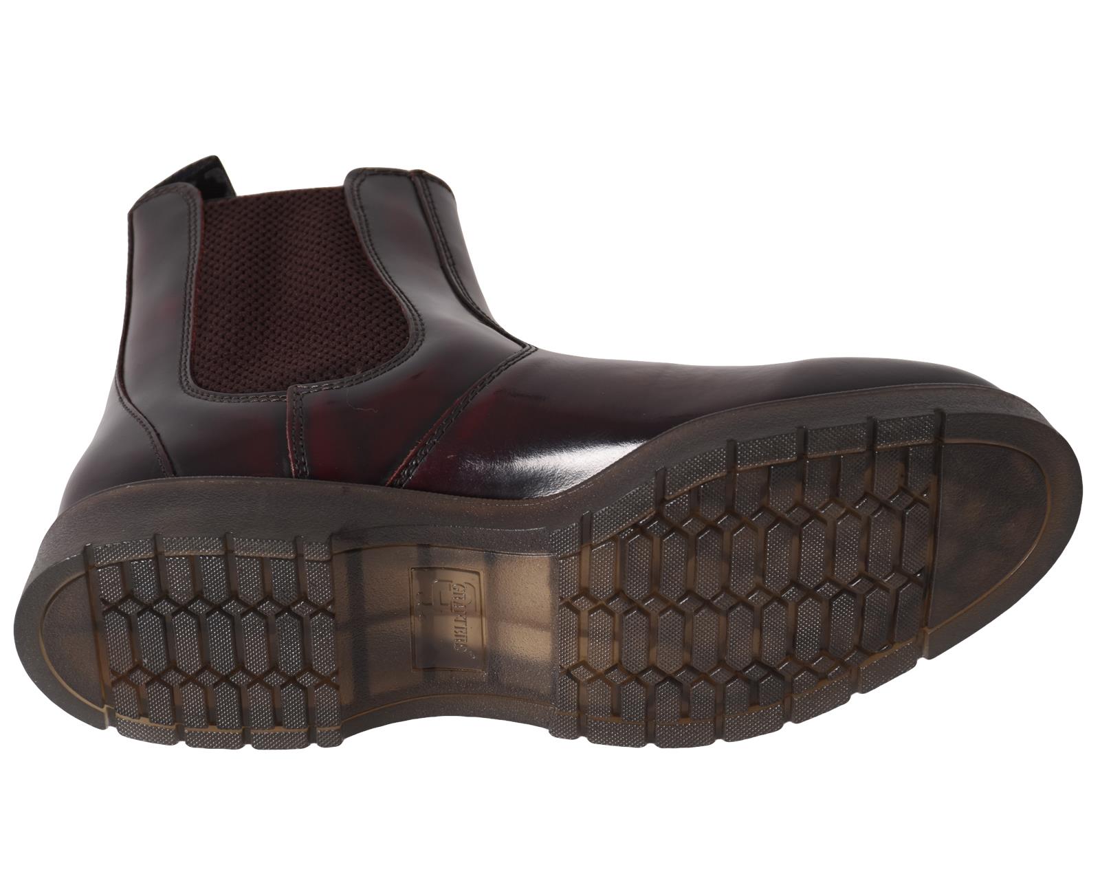 Grafters Mens Chelsea Ankle Boot Leather Slip On Air Soles Dealer Size