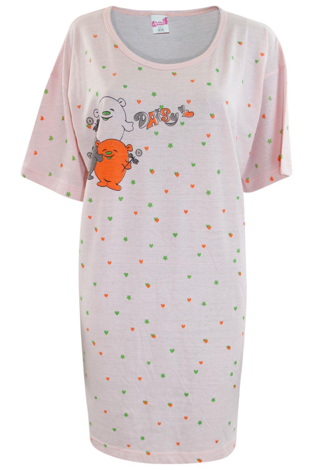 5 Pack Nightdress Nightie Women Cotton Ladies Short Sleeve Nightshirt Nightwear - Picture 10 of 59