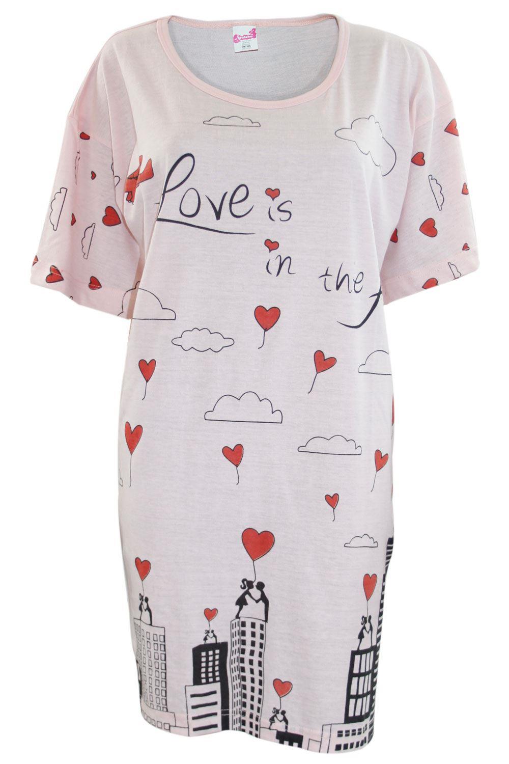 5 Pack Nightdress Nightie Women Cotton Ladies Short Sleeve Nightshirt Nightwear - Picture 52 of 59