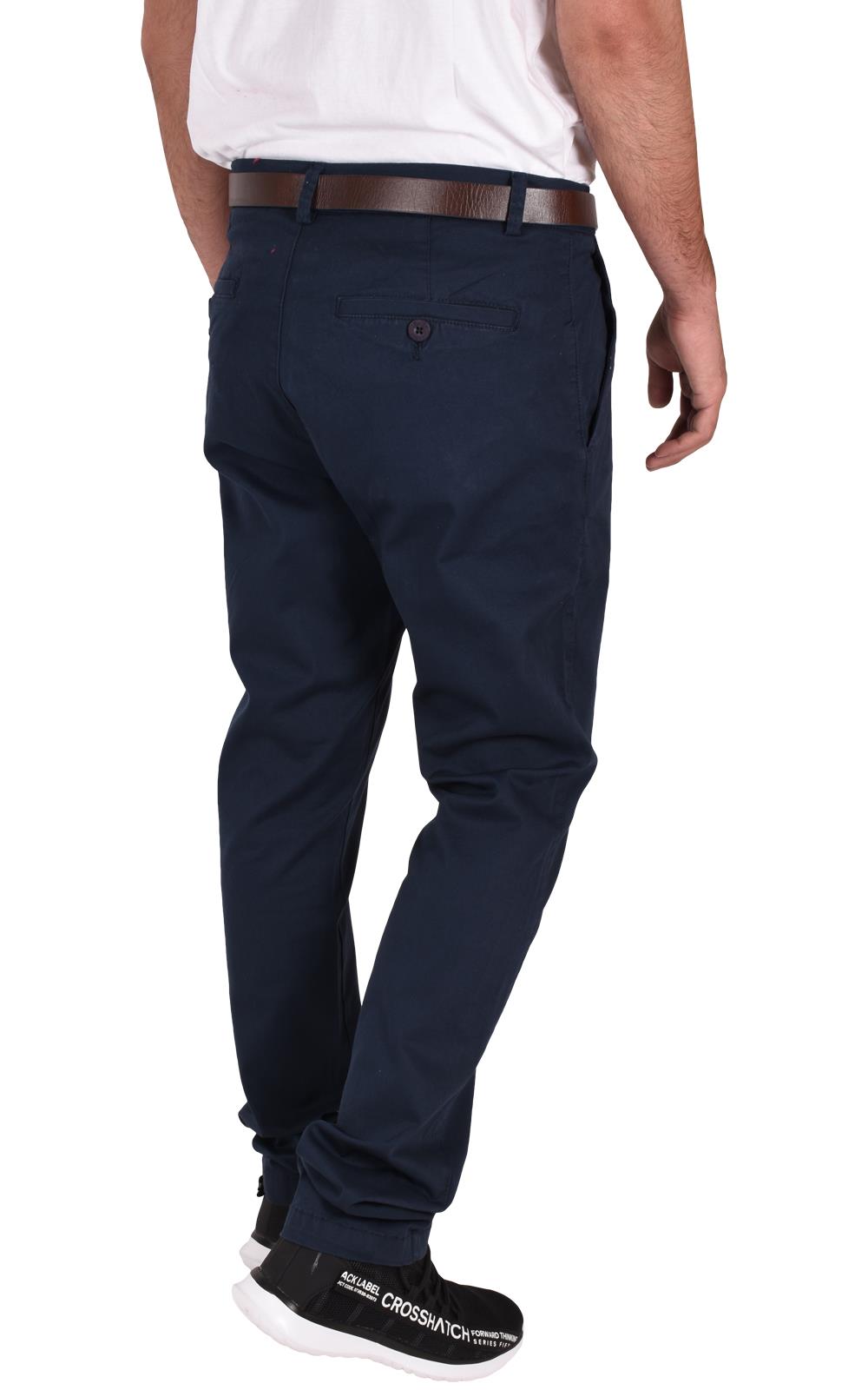 HENGAO Men's Straight Fit Stretch Jeans - Casual Denim Pants With Comfortable Slim Fit