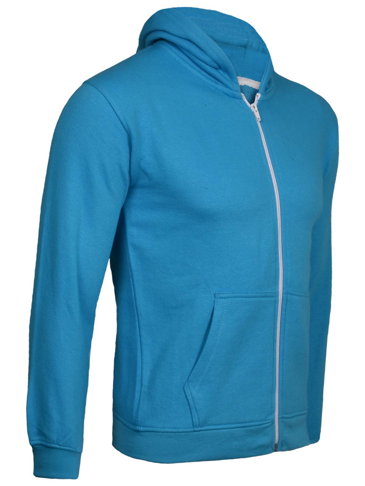 Kids Zip up Hoodie Sweatshirts PE School Jumpers Fleece Hoodies For Boys Girls - Picture 226 of 264