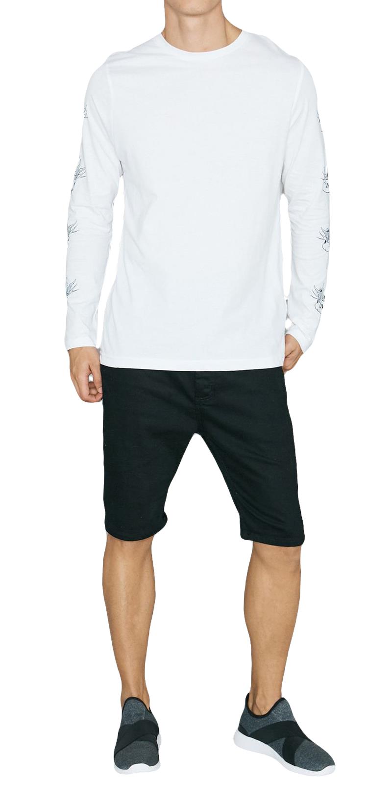 Camisetas para hombre de manga larga cuello redondo elásticas 100 % algodón alma valiente - Imagen 23 de 26