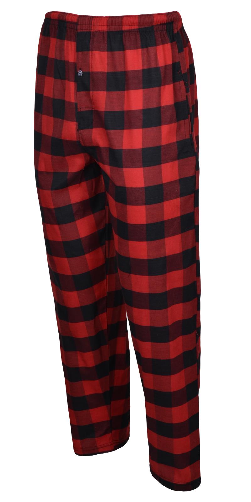 Mens Pyjama Bottoms Woven Check PJ Pants Lounge Nightwear 2 Pack Trouser - Picture 31 of 34