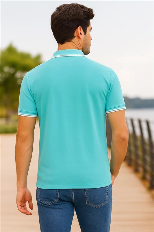 4er / 6er Pack Herren Tip Poloshirt Kurzarm Uni Piqué Zipfelkragen T-Shirt - Bild 40 von 127