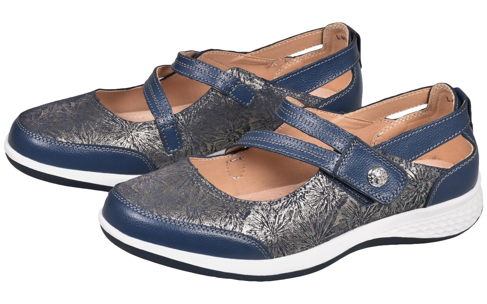 Ladies Mary Jane Sandals Flat Pumps EEE Wide Fit Comfort Bar Shoes UK Size 3 - 9 - Picture 13 of 30