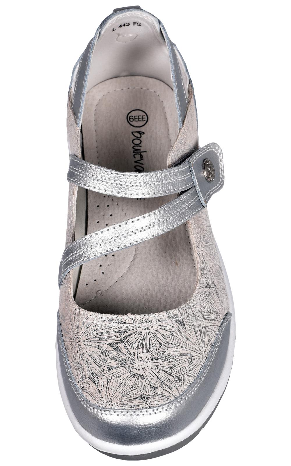 Ladies Mary Jane Sandals Flat Pumps EEE Wide Fit Comfort Bar Shoes UK Size 3 - 9 - Picture 28 of 30