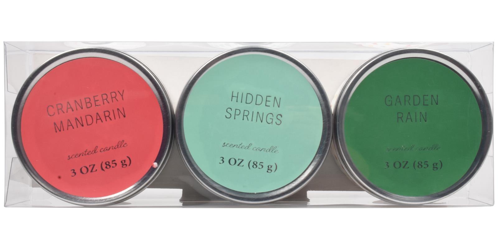 Scented Candles New Set of 3 Festive Christmas Decorative Tin Xmas Gift set - Picture 77 of 99