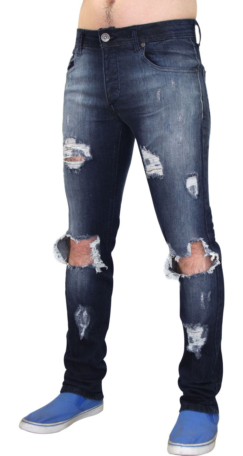 New Mens Loyalty Faith Ripped Style Stretch Skinny Slim Fit Cotton New Mens Loyalty Faith Ripped Style Stretch Skinny Slim Fit Cotton