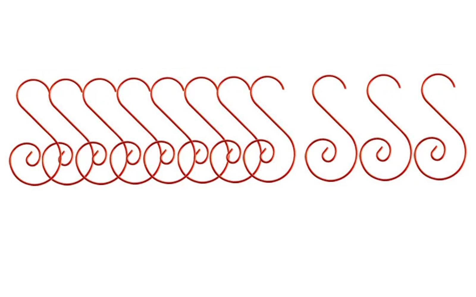 80,100,200 piezas ganchos de metal para árbol de Navidad adorno en forma de S colgador colgante Bauble - Imagen 39 de 58