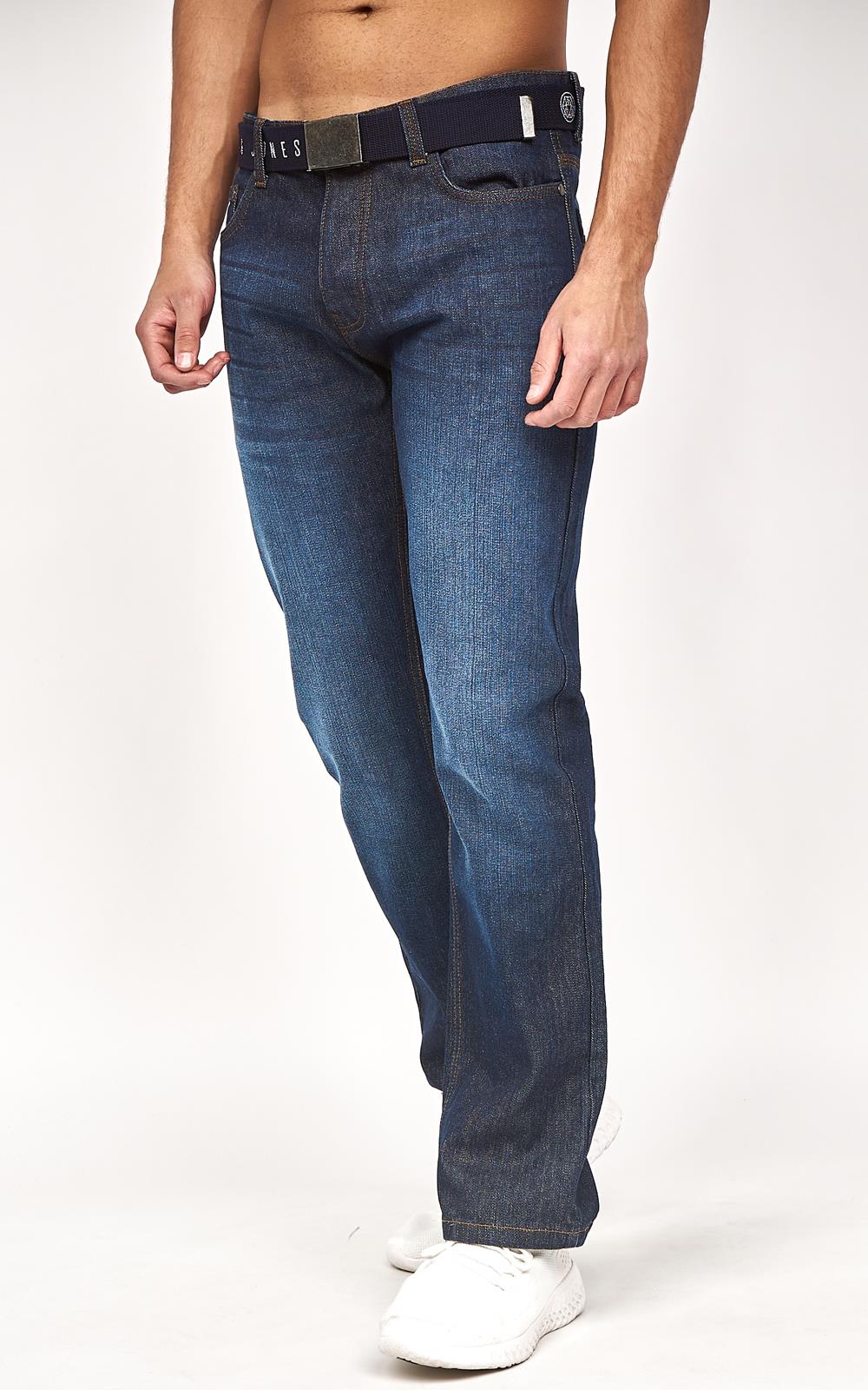 Pantalones de mezclilla regulares de diseñador Smith and Jones para hombre 28-48 - Imagen 12 de 25