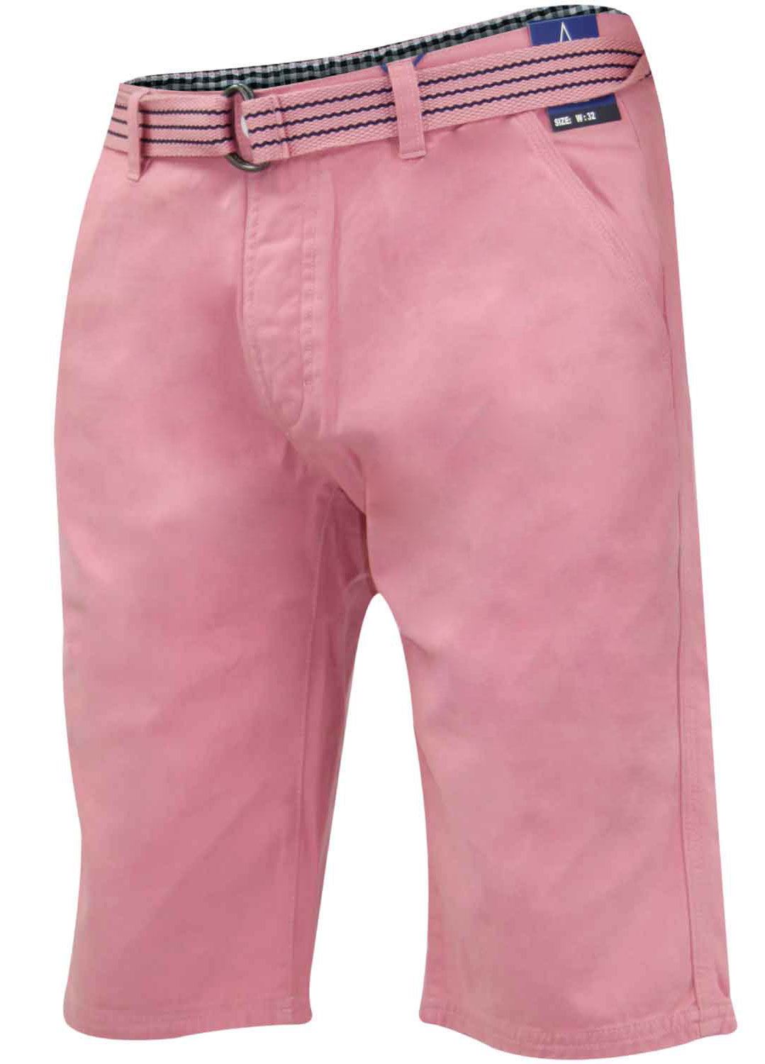 Herren Chino Shorts Freizeit Halb Hose 100% Baumwolle Sommer Jeans Frei Webgürtel - Bild 57 von 79