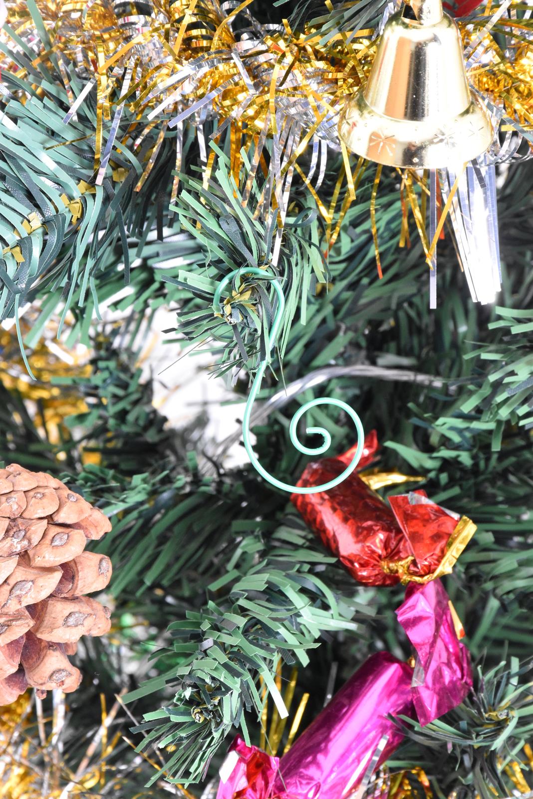 80,100,200 piezas ganchos de metal para árbol de Navidad adorno en forma de S colgador colgante Bauble - Imagen 25 de 58